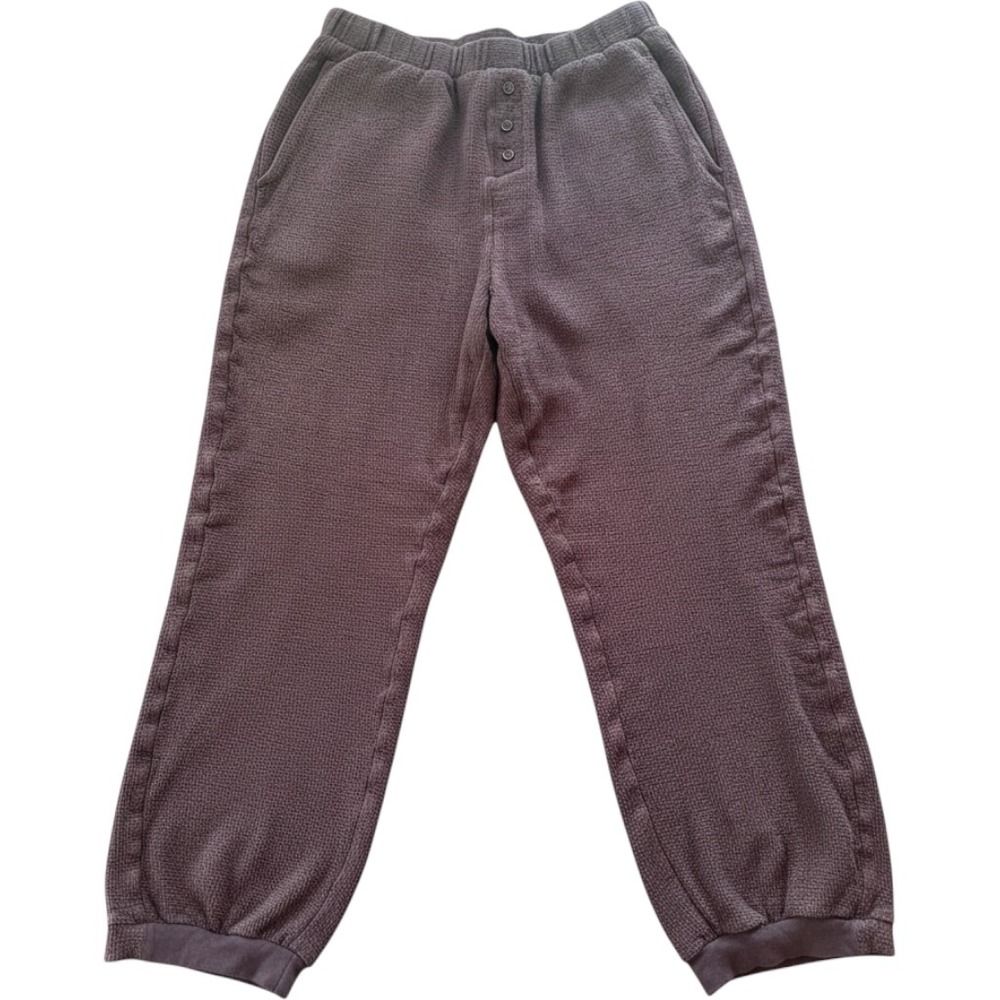 Richer Poorer Waffle Knit Joggers Womens XL Mauve Brown Loungewear Pants